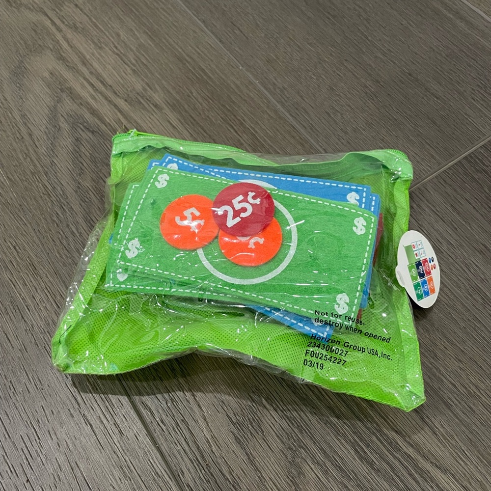 Felt money for kids